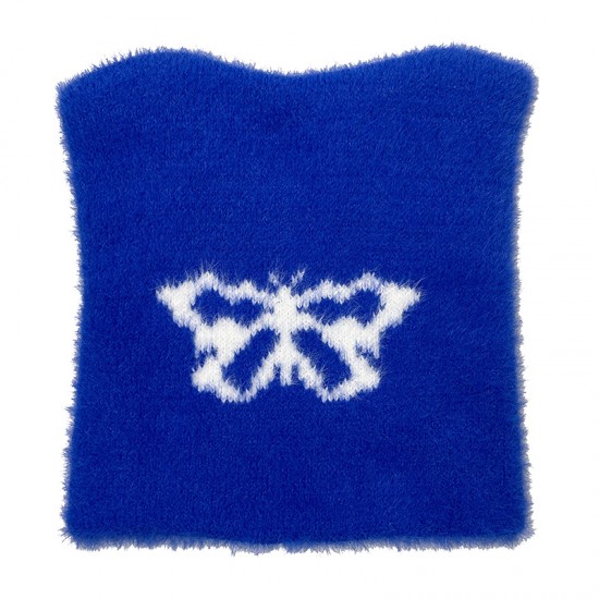 European and American Autumn/Winter Warm Jacquard Butterfly Knitted Hat, Outdoor Street Fashion Y2K Star Plush Cap