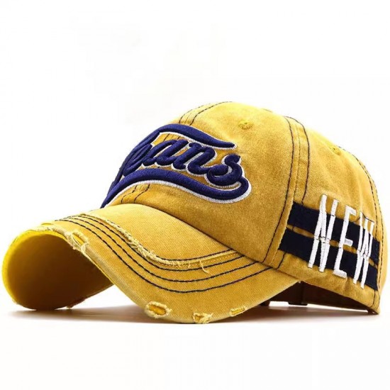 New cross-border 1985 large-letter embroidered baseball caps, washed and distressed pure cotton, colorfast outdoor caps, wholesale.