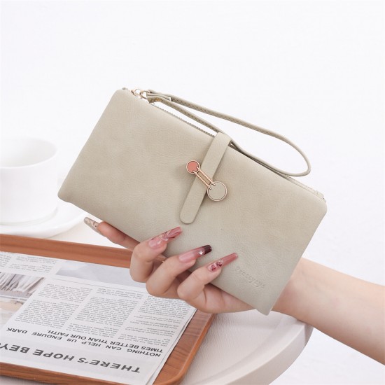 New Korean-style fresh zipper closure, women's long wallet, multi-functional large-capacity handbag, in stock for wholesale New Korean-style fresh zipper closure, women's long wallet, multi-functional large-capacity handbag, in stock for wholesale