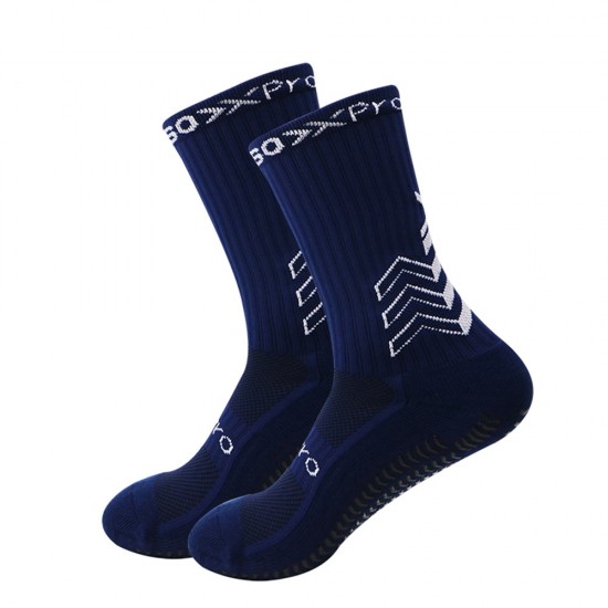 Wholesale adult non-slip sports socks with a terry sole and thickened terry sole for soccer and basketball socks, cross-border sweat-wicking