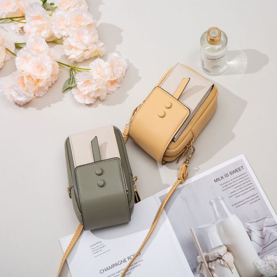 Pretty/Prettyzys new vertical phone bag, zipper closure, large-capacity mini PU bag