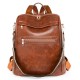 2025 New Korean-Style Lightweight Men's and Women's Design Backpacks, Casual and Stylish Large-Capacity PU Backpacks