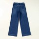 European and American Cross-Border Amazon Spring 2025 New Dark Blue High-Waisted Wide-Leg Jeans for Women, Fashionable Retro Straight-Leg Pants