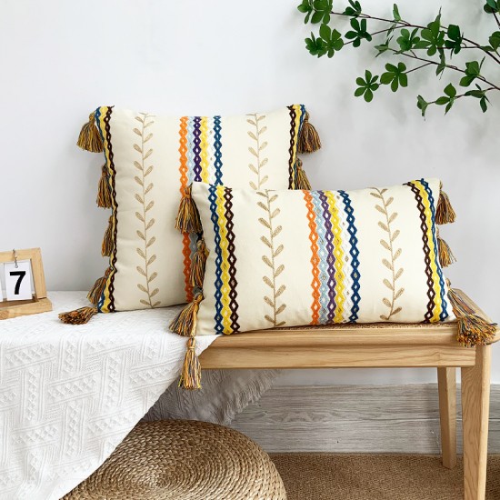Ins Bohemian pillow covers, tufted lumbar support for living rooms, sofas, and retro solid color cushion covers. Ins Bohemian pillow covers, tufted lumbar support for living rooms, sofas, and retro solid color cushion covers.