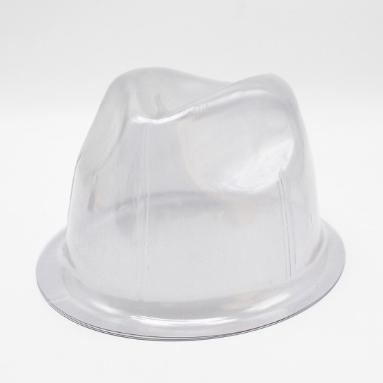 PVC plastic hat holders, round top flat hats.