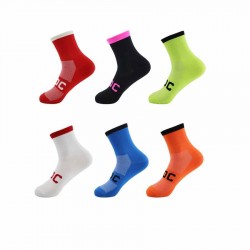 New spring and summer cycling socks, outdoor cycling, high-elastic reflective cycling socks, antibacterial and sweat-wicking women's socks