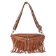 Bags, summer crossbody bag, European and American retro tassel pleated chest bag, macaron color women's small bag wholesale