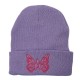 New cross-border men's and women's autumn and winter trendy pink knitted hats with cute butterfly embroidery, warm pullovers for students. New cross-border men's and women's autumn and winter trendy pink knitted hats with cute butterfly embroidery, warm pullovers for students.