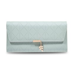 New cross-border new women's long folding wallet, stylish, niche design, multifunctional, large capacity wallet wholesale