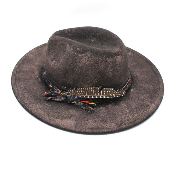 Cross-border European and American British-style hats, 9.5cm wide-brim woolen hats for men and women, autumn and winter warmth, suede jazz hats Cross-border European and American British-style hats, 9.5cm wide-brim woolen hats for men and women, autumn and winter warmth, suede jazz hats