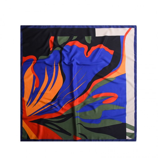 2025 New Silk Square Handkerchief, Retro Graffiti Square Handkerchief, Colorful Niche Silk Scarf, Wholesale Women's Scarf and Shawl