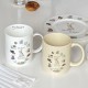 Korean Instagram cartoon koala bear glass, heat-resistant simple milk cup, niche creative gift. Korean Instagram cartoon koala bear glass, heat-resistant simple milk cup, niche creative gift.