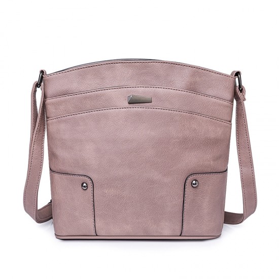 2025 new cross-border multi-layer bucket bag, retro shoulder bag, light luxury, fashionable, versatile, cross-body bag