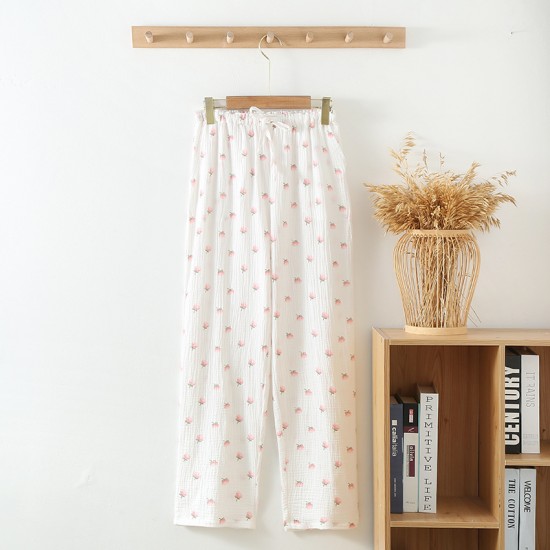 Floral patterned camisole nightgown for women, pure cotton gauze, sweet and cute, thin, Japanese-style summer girls' pajamas, plus-size loungewear Floral patterned camisole nightgown for women, pure cotton gauze, sweet and cute, thin, Japanese-style summer girls' pajamas, plus-size loungewear