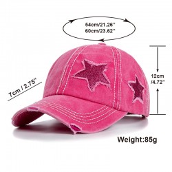 Men's flat-top military caps, spring and summer washed distressed men's hats, Korean-style casual baseball caps, trendy summer sun hats