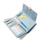 2023 Popular Women's Long Wallet, Korean-Style Zipper Clasp, Large-Capacity Printed Wallet