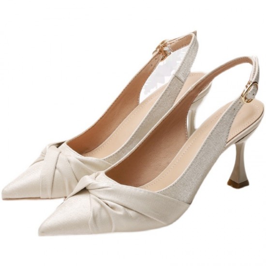 Women's shoes, 2024 summer new models, versatile square-toed open-toed rhinestone mid-heeled flip-flops, influencer sandals, and half-slip flip-flops.