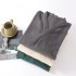 Men's spring and summer nightgown, thin, plus-size, kimono bathrobes, loose, three-quarter sleeve crepe for couples