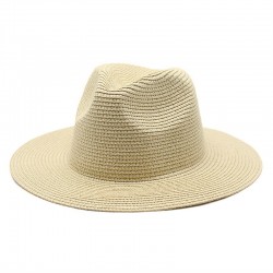 New summer unisex sun hat, fashionable, UV-resistant straw Panama hat, wholesale.