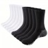 Thickened towel-soled sports socks for men and women for autumn and winter, mid-calf, non-slip, sweat-wicking, breathable, and odor-resistant.