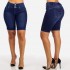 New Cross-Border Amazon Independent Station Denim Shorts for Women, Buttoned Shorts, Slimming, Cropped Shorts