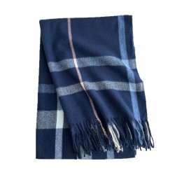Foreign trade thickened plaid scarves for women, faux cashmere neckbands for autumn and winter, warm and color-blocked striped tassels, perfect for besties.