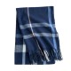 Foreign trade thickened plaid scarves for women, faux cashmere neckbands for autumn and winter, warm and color-blocked striped tassels, perfect for besties.