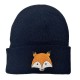 New European and American autumn and winter children's woolen hats, cartoon girls' knitted pullovers. Baby's rolled-brimmed earmuffs and warm hat