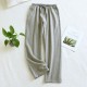New spring and summer men's pajamas, plus-size, loose, casual, cotton, double-layered yarn-dyed herringbone loungewear pants New spring and summer men's pajamas, plus-size, loose, casual, cotton, double-layered yarn-dyed herringbone loungewear pants