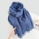 20 25 new solid-color scarves, winter shawls for couples, dual-use, warm, long, thickened tassel scarves, now in stock.