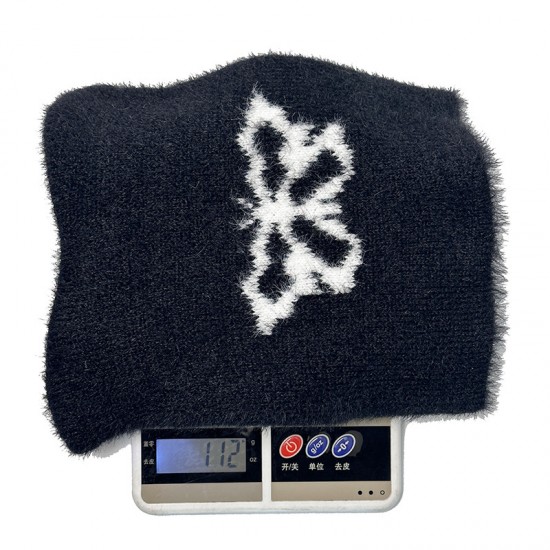 European and American Autumn/Winter Warm Jacquard Butterfly Knitted Hat, Outdoor Street Fashion Y2K Star Plush Cap