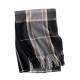 Korean classic plaid faux cashmere scarves for women, fashionable and versatile thin warm neckbands for outerwear.