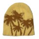 Cross-border Faux Mink Coconut Tree Knitted Beanie Hat, Autumn/Winter Women's Street Warm Earmuff Pullover Beanie, Trendy Men's Cross-border Faux Mink Coconut Tree Knitted Beanie Hat, Autumn/Winter Women's Street Warm Earmuff Pullover Beanie, Trendy Men's