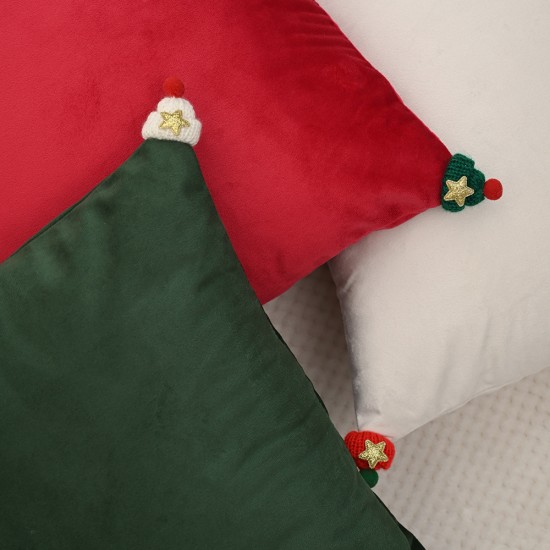 Cross-border ins, Christmas embroidered Christmas tree pillowcases, Chanel-style sequined living room sofa decorative cushions Cross-border ins, Christmas embroidered Christmas tree pillowcases, Chanel-style sequined living room sofa decorative cushions