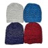 Men's new autumn and winter European and American knitted hat with fleece and warm earmuffs, woolen headband hat, manufacturer's supply
