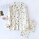 New Women's Pajamas, Pure Cotton Double-Layer Gauze Yarn-Dyed Jacquard Long-Sleeved Pants, Thin Spring, Summer, and Autumn Homewear Sets New Women's Pajamas, Pure Cotton Double-Layer Gauze Yarn-Dyed Jacquard Long-Sleeved Pants, Thin Spring, Summer, and Autumn Homewear Sets