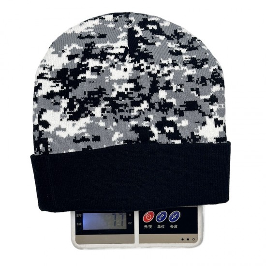 New cross-border camouflage jacquard knitted hats for men and women, fashionable cuffed beanies for autumn and winter outdoor warm knitted hats. New cross-border camouflage jacquard knitted hats for men and women, fashionable cuffed beanies for autumn and winter outdoor warm knitted hats.
