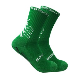 Wholesale adult non-slip sports socks with a terry sole and thickened terry sole for soccer and basketball socks, cross-border sweat-wicking