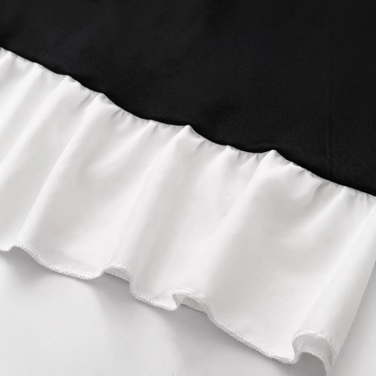European and American cross-border 2025 new chiffon, fringe-trimmed, inner-layer, sexy, see-through T-shirt, long-sleeved base top for women