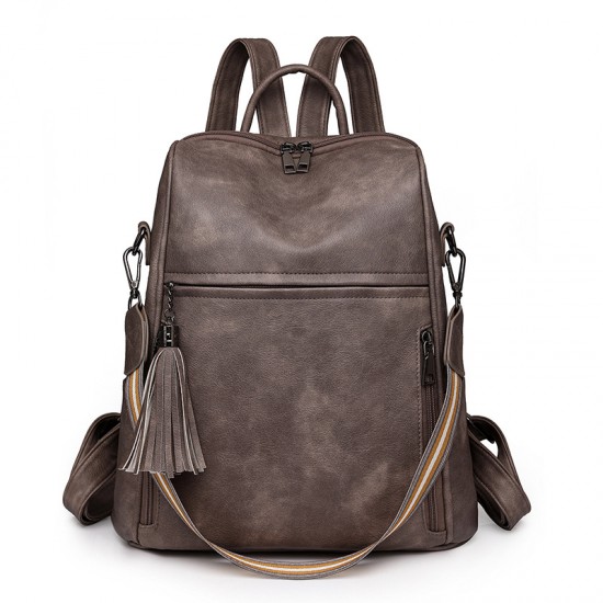 Classic and popular women's backpacks, cross-border new retro casual backpacks, multifunctional large-capacity shoulder and crossbody bags.