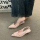 Women's summer flip-flops, 2025 new style, flat-soled, soft-soled white slip-on sandals for pregnant women to wear as outdoor wear