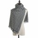 Houndstooth scarf for women, winter 2025 new plaid imitation cashmere scarf wholesale manufacturer, thickened shawl neckerchief for women
