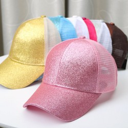 European and American cross-border mesh ponytail baseball caps. Wholesale travel logo-printed work sun hats
