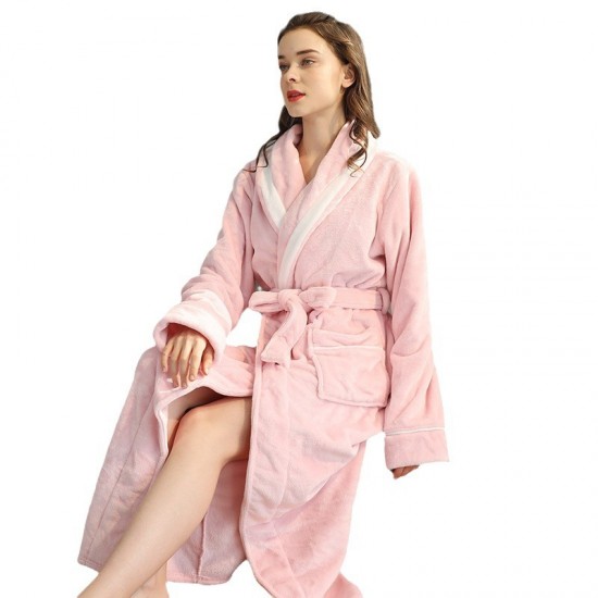 Year-end plus-size women's pajamas, plus-size thickened flannel loose casual trousers for autumn and winter, plus-size men's lounge pants.