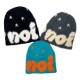 New cross-border boutique, niche two-tone faux mink wool hats, European and American personalized jacquard knitted hats, autumn and winter warm hats.
