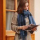 Deqing Siyue scarves, 2025 new autumn and winter thickened warm faux cashmere scarves, plaid print, autumn and winter neck scarves for women.