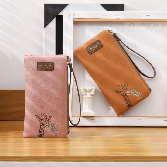 Lianbu New Women's Long Wallet, Bi-Fold Multi-Function Large-Capacity Zipper Clutch, PU Wallet, Wholesale