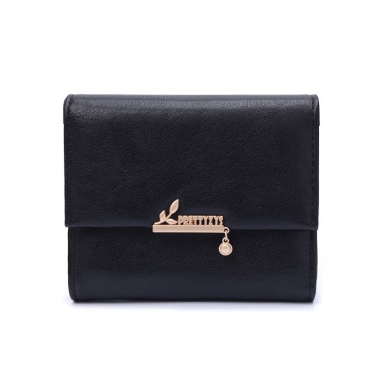 New Lovebu women's short wallet, Japanese-Korean style, simple, foldable, multifunctional card holder, student coin purse, in stock for wholesale.