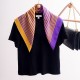 2025 New Silk Square Handkerchief, Trendy Retro Gradient Color, 70s Small Square Handkerchief, Silk Scarf Wrap, Light Luxury Silk Scarf for Women