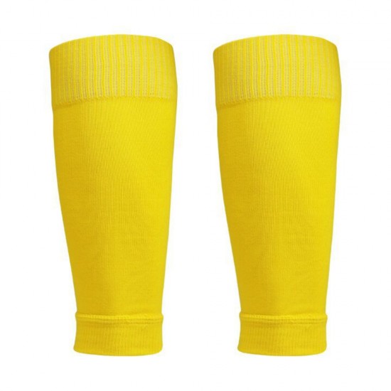 Men's long football shin guards and socks. Anti-friction calf protection for soccer socks